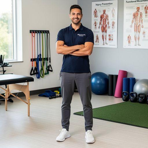 Pieredzējis treneris demonstrē vingrojumus, kas palīdz novērst traumas.